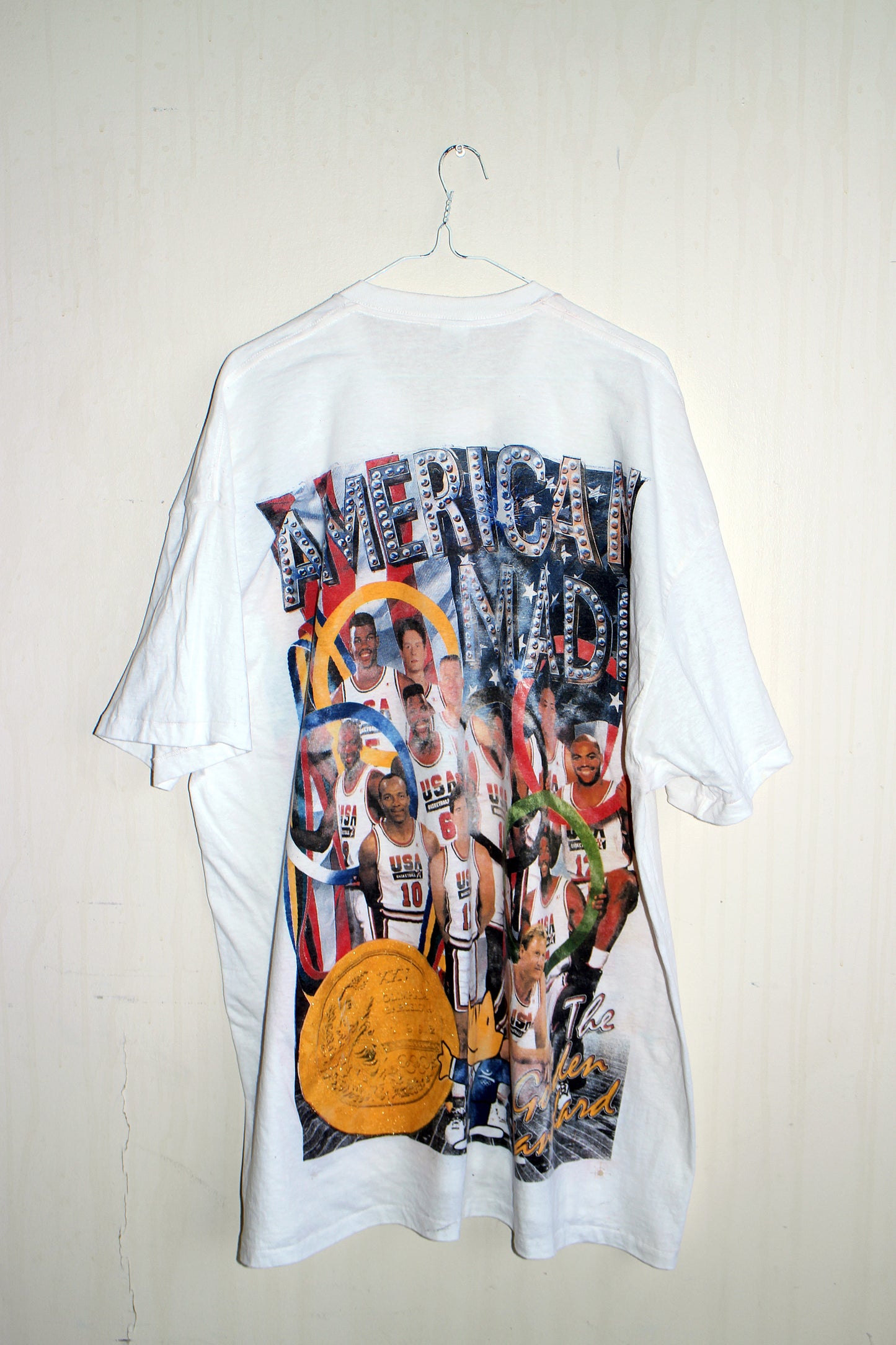 Dream Team on Vintage Single Stitch Thin Tee w/ Distressed Graphic (XXXL)