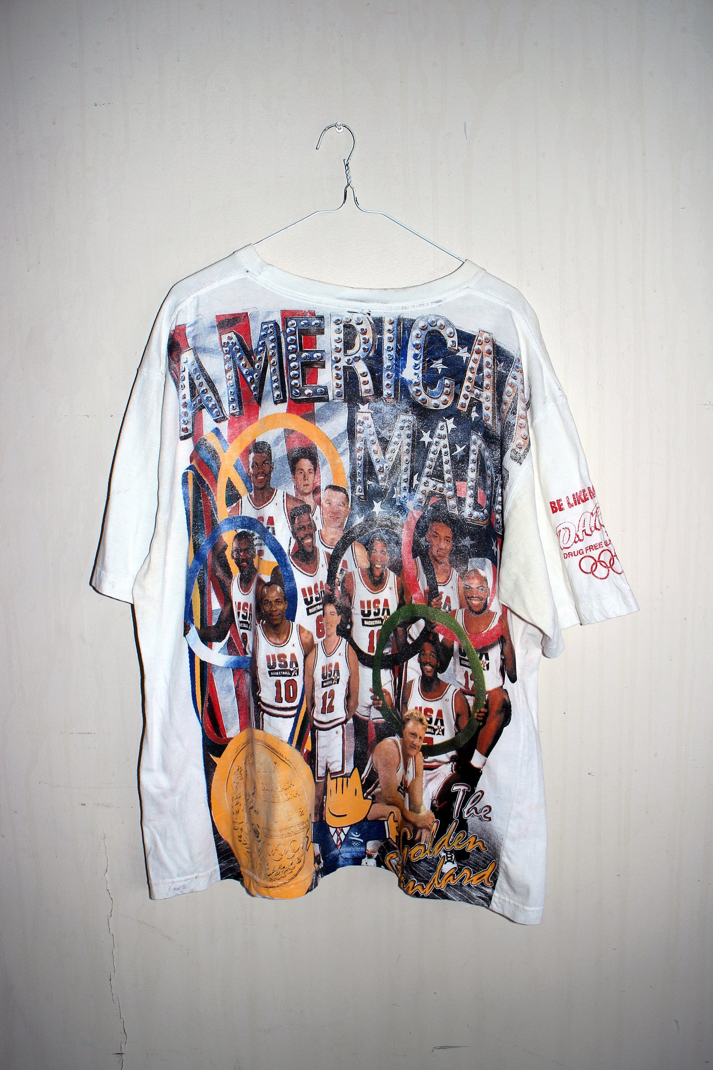 Dream Team on Vintage GAP Single Stitch Tee w/ Distressed Graphic (L)