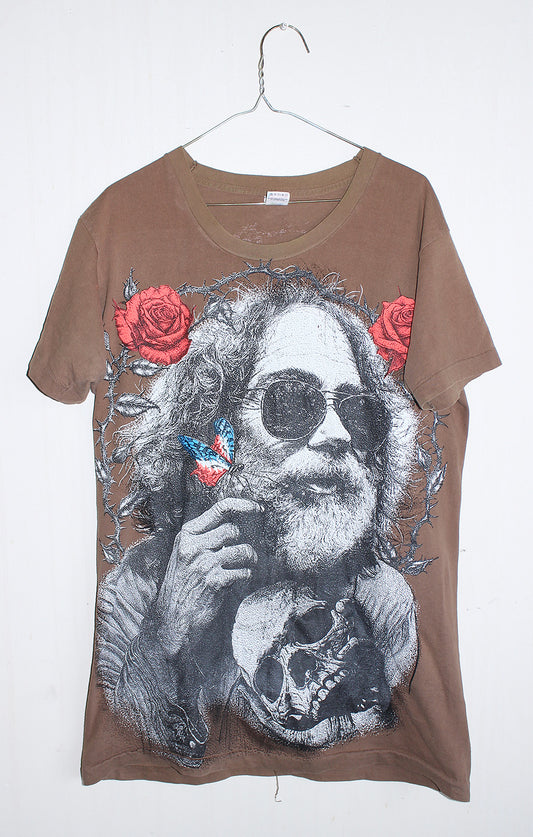 Fare Thee Well Jerry Single Stitch F.OT.L Vintage Brown Tee (L)