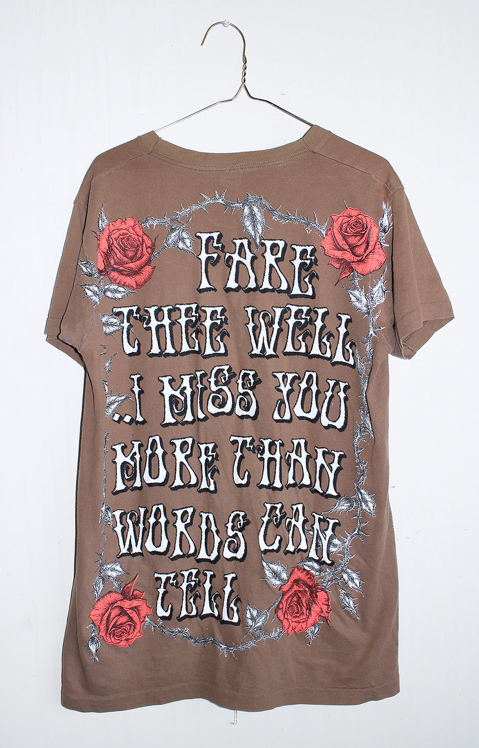 Fare Thee Well Jerry Single Stitch F.OT.L Vintage Brown Tee (L)