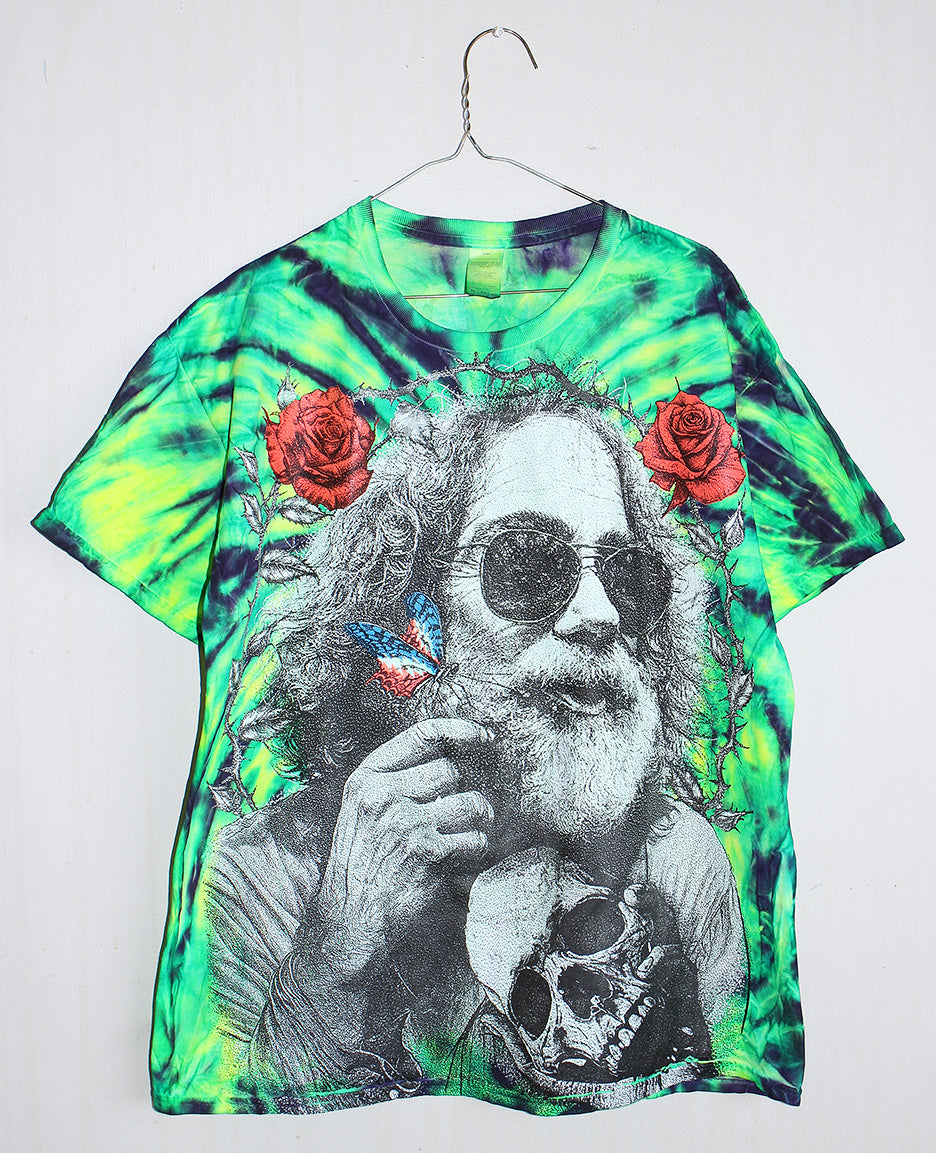 Fare Thee Well Jerry Neon Tie Dyed tee (XL)