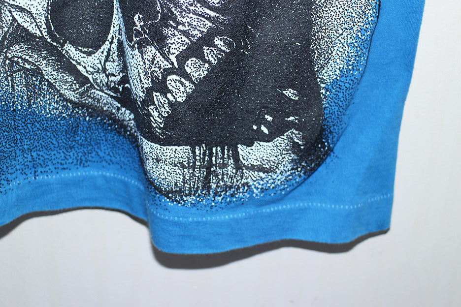 Fare Thee Well Jerry Vintage Liquid Blue Single Stitch Dyed (L)