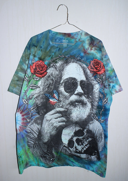 Fare Thee Well Jerry on modern Costco blank tee (XL)