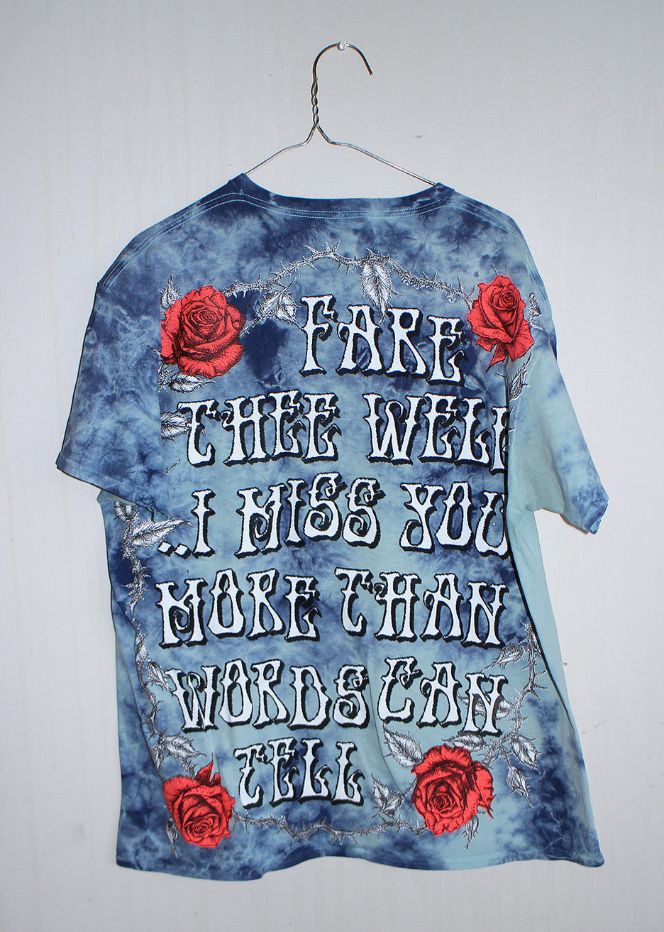 Fare Thee Well Jerry modern tie dyed poison tee (L)