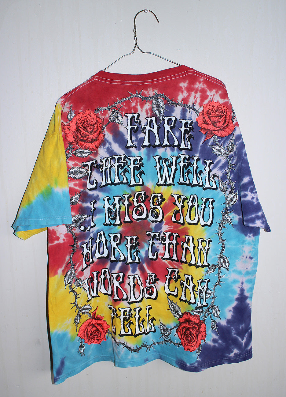 Fare Thee Well Jerry Tie Dyed Vintage FREEZE tee (XL)