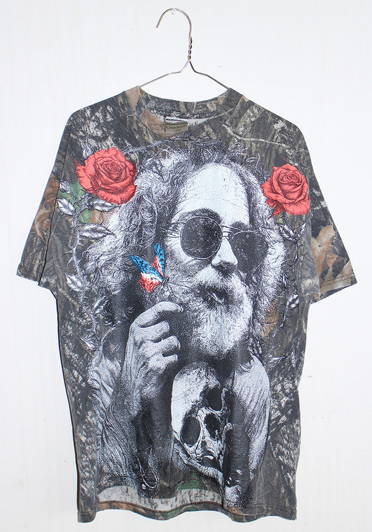 Fare Thee Well Jerry vintage Jerzees Camo tee (L)