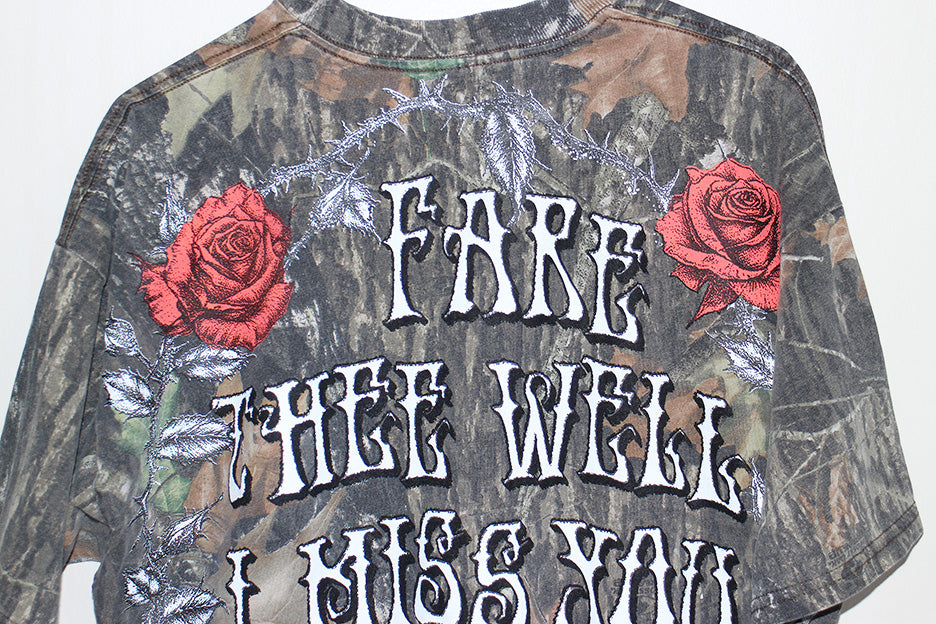 Fare Thee Well Jerry vintage Jerzees Camo tee (L)