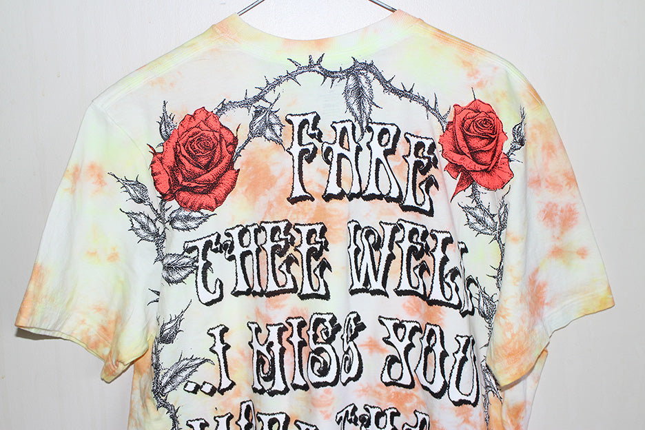 Fare Thee Well Jerry Tie Dyed Modern Jockey Tee (L)