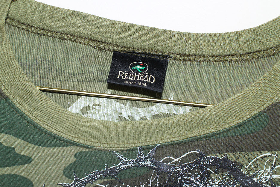 Fare Thee Well Jerry Redhead Camo Pocket Tee (L)