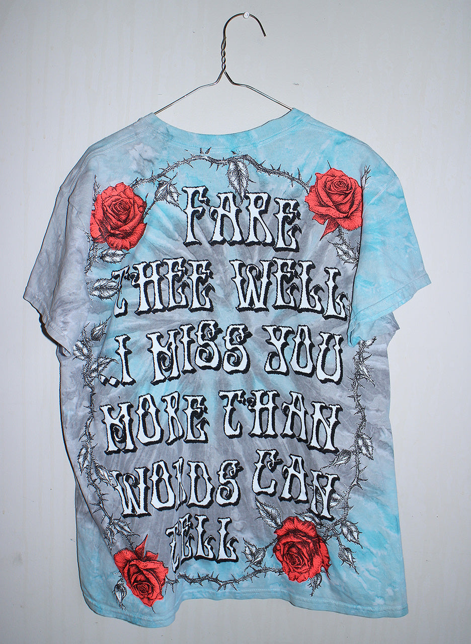 Fare Thee Well Jerry Tie Dyed USA made Tee (L)