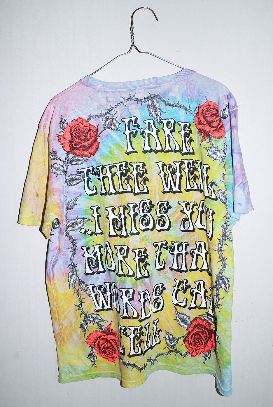 Fare Thee Well Jerry Tie Dyed Tee (M/L)