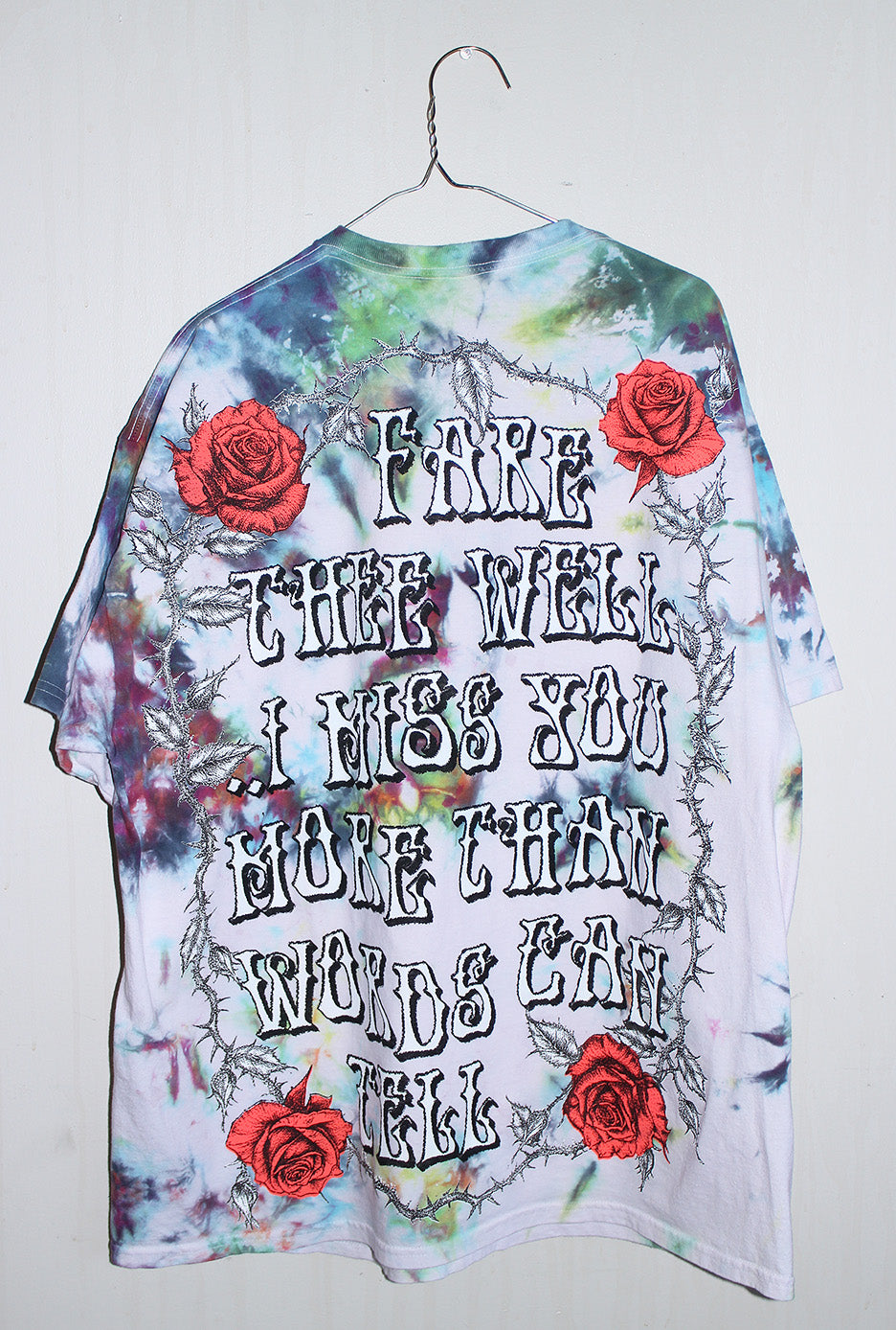 Fare Thee Well Jerry Tie Dyed Tee (XXL)