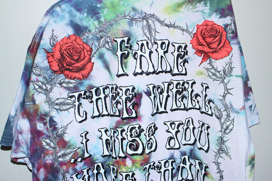 Fare Thee Well Jerry Tie Dyed Tee (XXL)