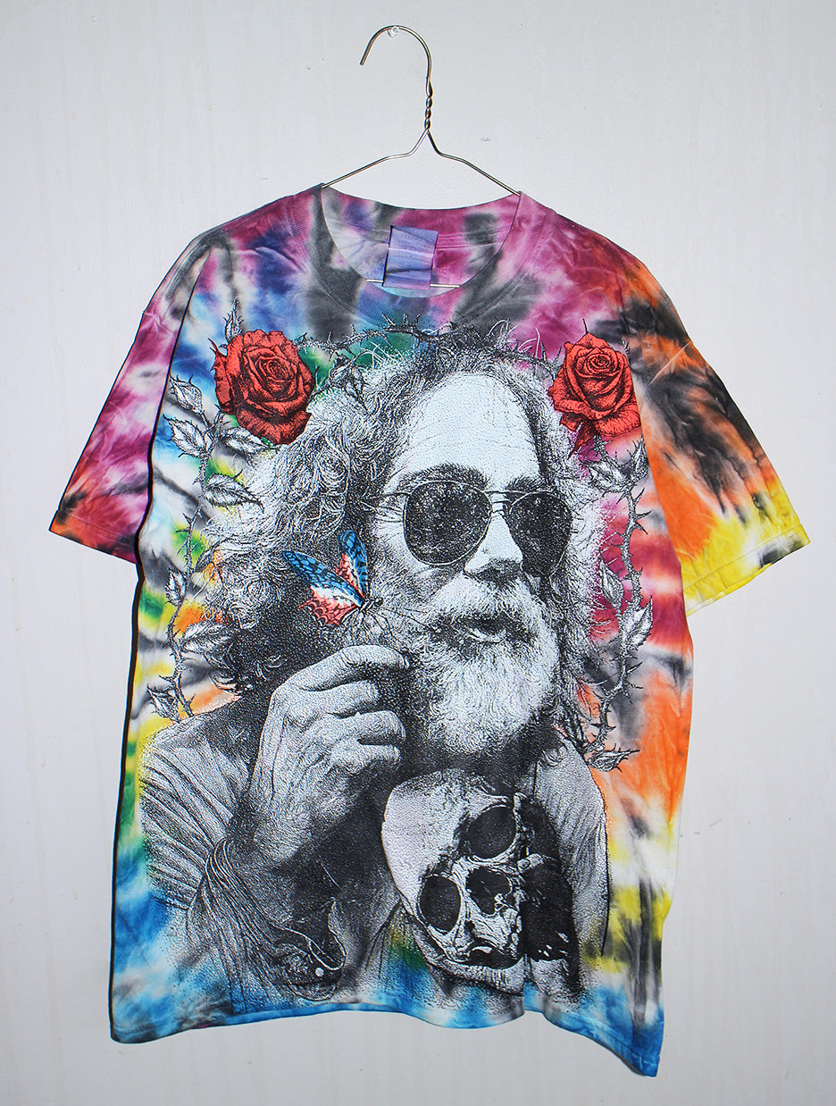 Fare Thee Well Jerry 00's Gildan Tie Dyed Tee (L)