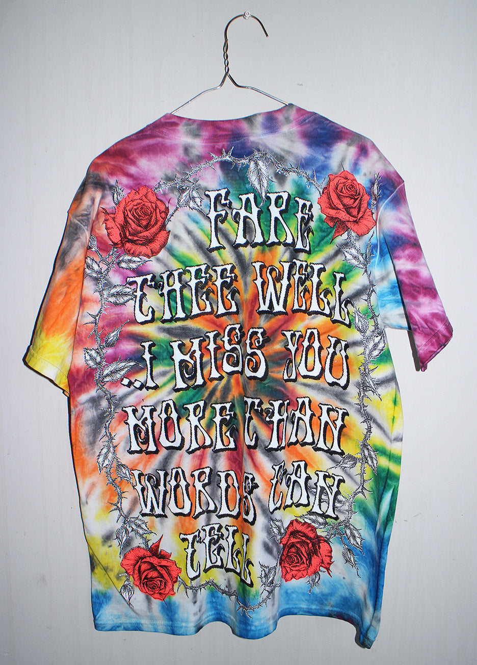 Fare Thee Well Jerry 00's Gildan Tie Dyed Tee (L)