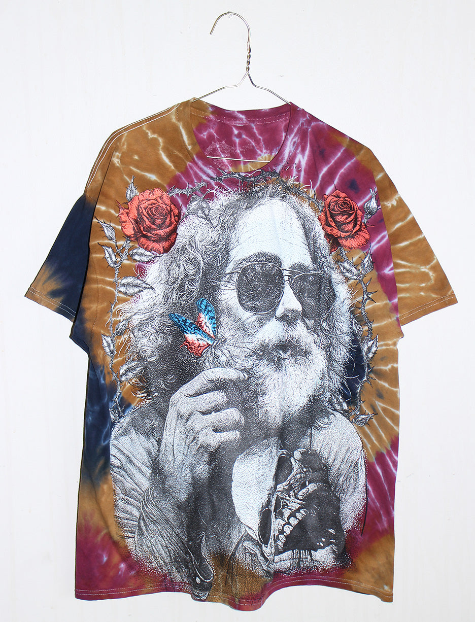 Fare Thee Well Jerry Tie Dyed 00's gildan Tee (XL)