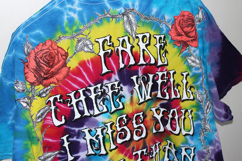 Fare Thee Well Jerry Tie Dyed Tee (L)