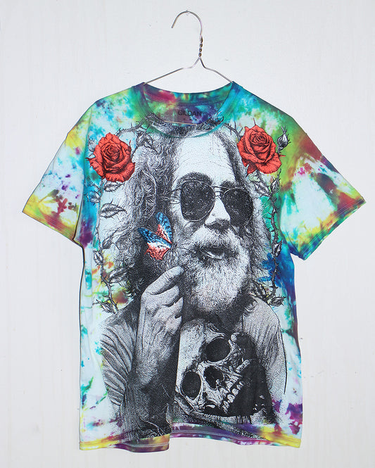 Fare Thee Well Jerry Tie Dyed modern gildan Tee (M)