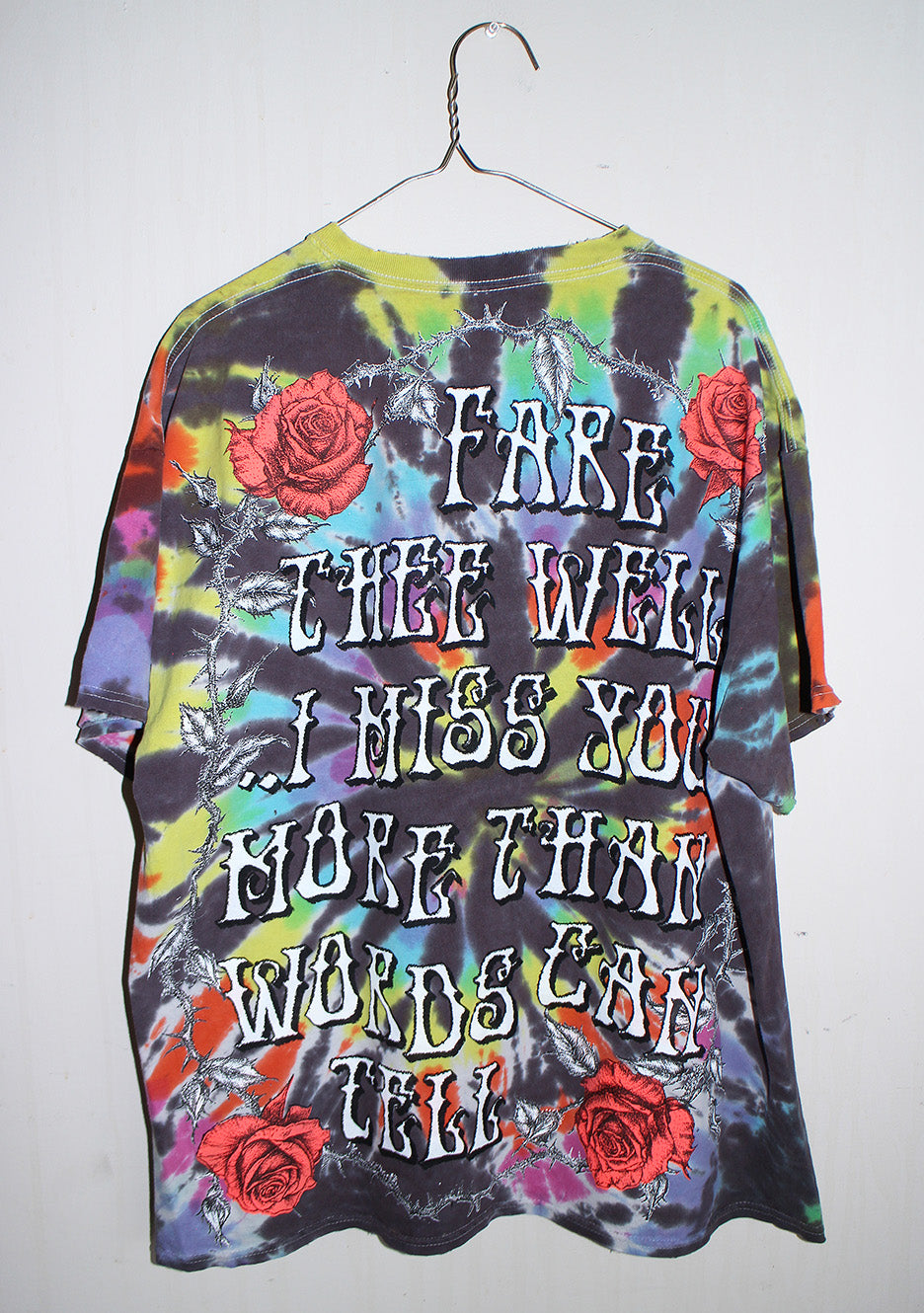 Fare Thee Well Jerry Tie Dyed Tee (XL)