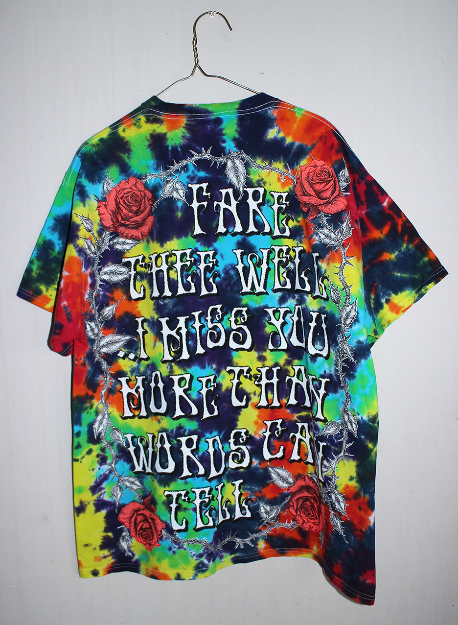 Fare Thee Well Jerry Tie Dyed Tee (XL)