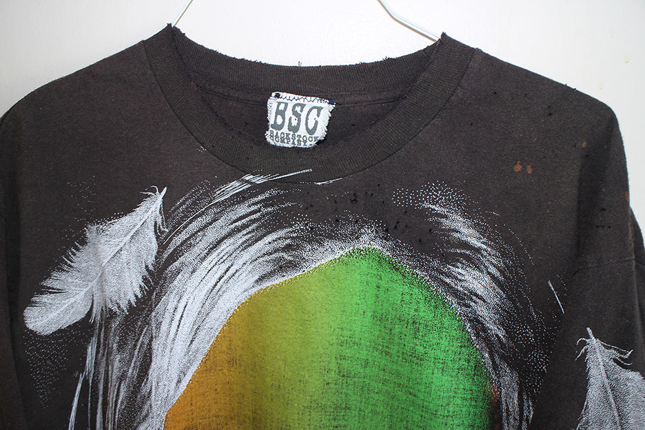 Kurt Nirvana L/S Faded & Distressed L/S T-Shirt (L)