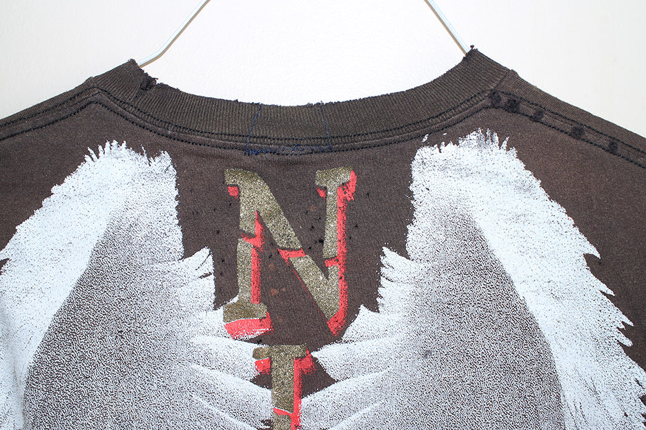 Kurt Nirvana Faded & Distressed L/S T-Shirt (L)