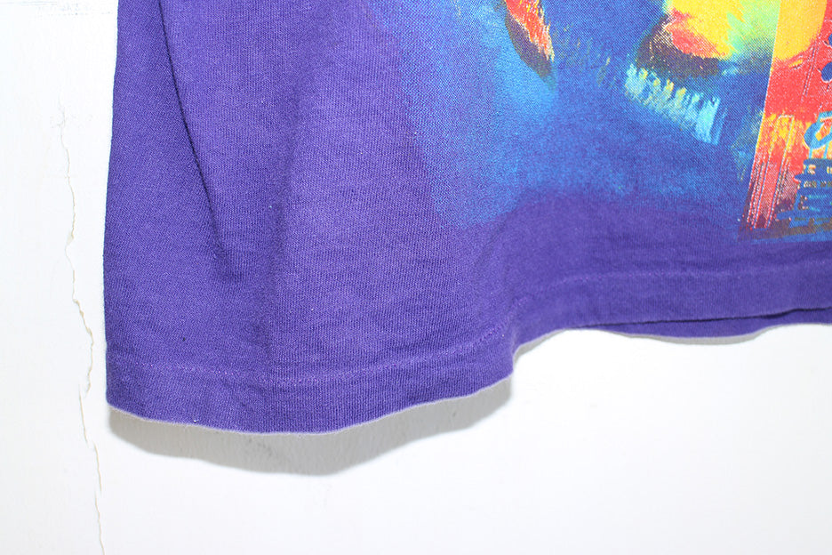 Ice Cube on Vintage Purple Single Stitch T-Shirt (XXL)