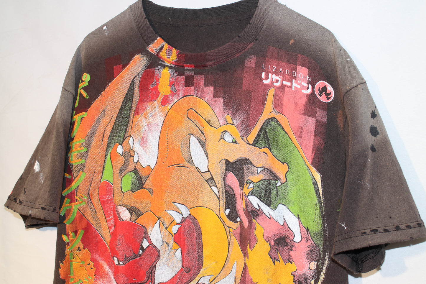 Faded/Distressed Charizard Tee (L)