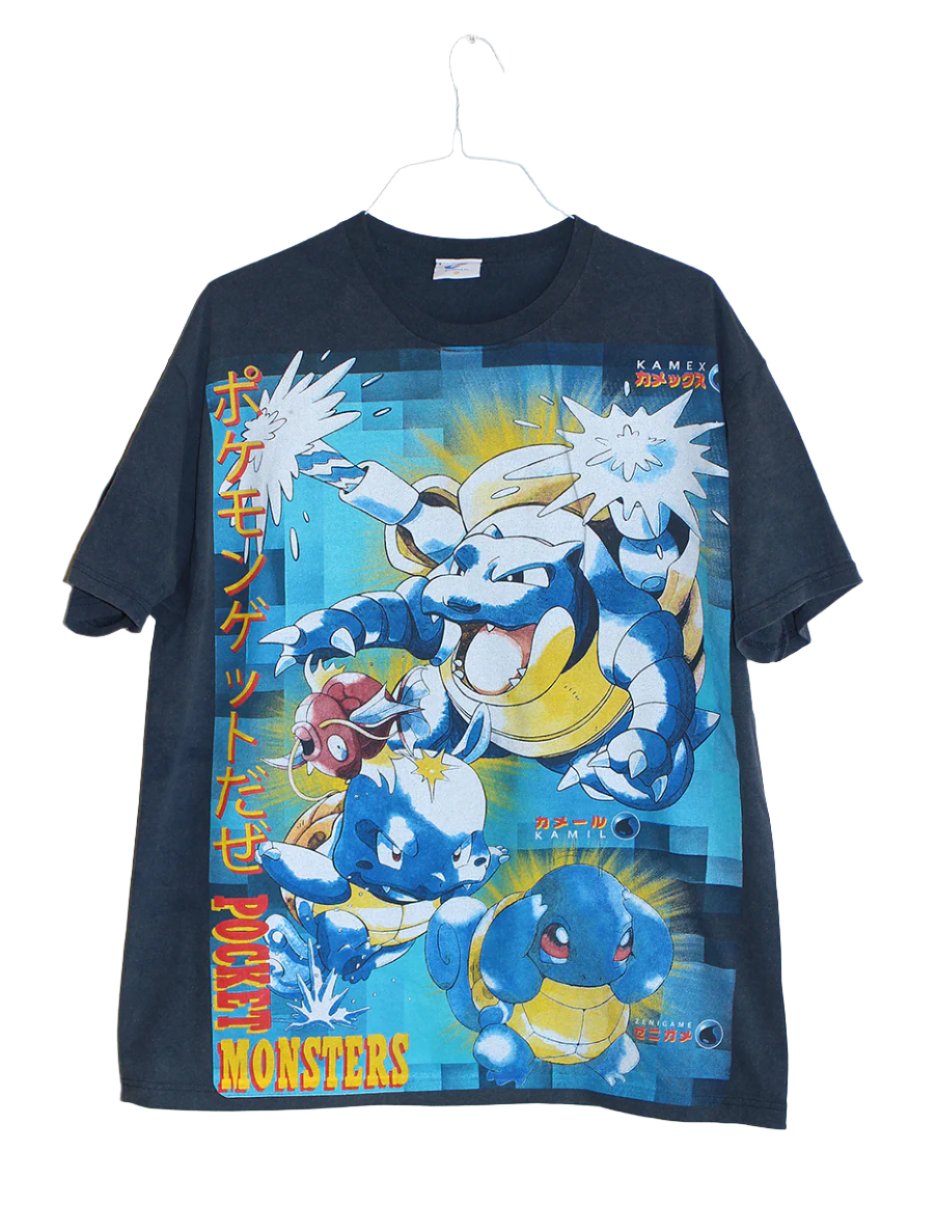 Blastoise Faded navy T-shirt (XL)