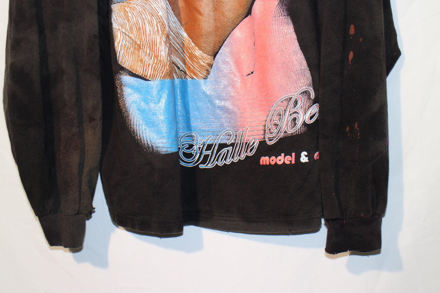 Faded/Distressed Halle L/S Tee (3X)