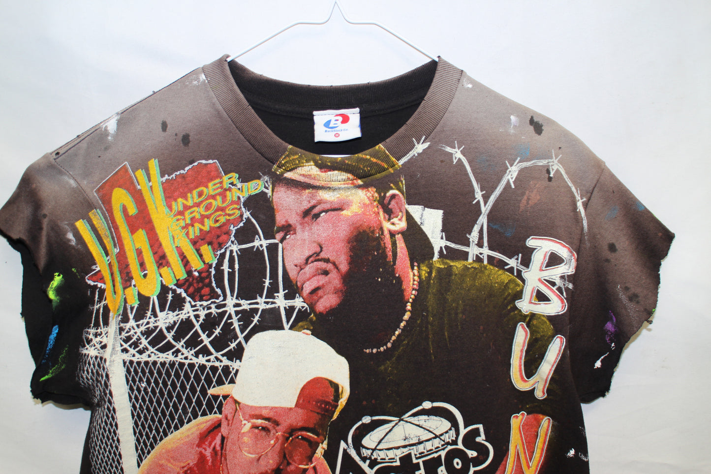 UGK Supposed to Bubble Faded/Distressed Muscle Tank Tee (M)