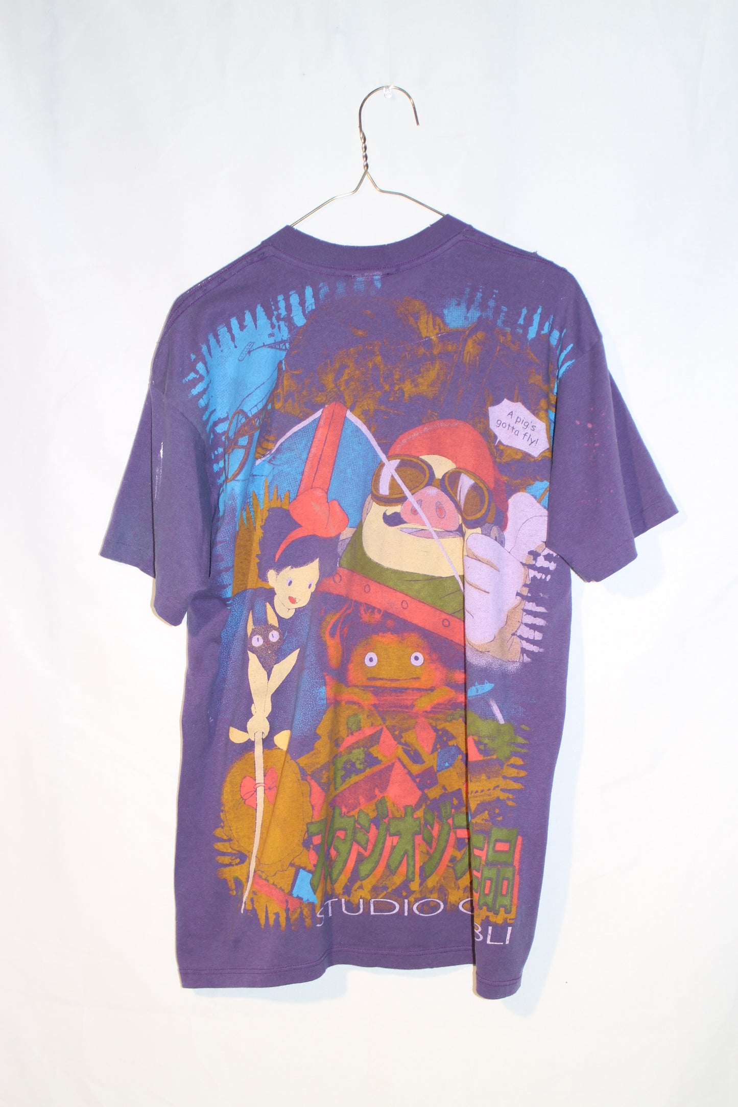 Faded Purple Ghibli Vintage Pocket Tee (L)