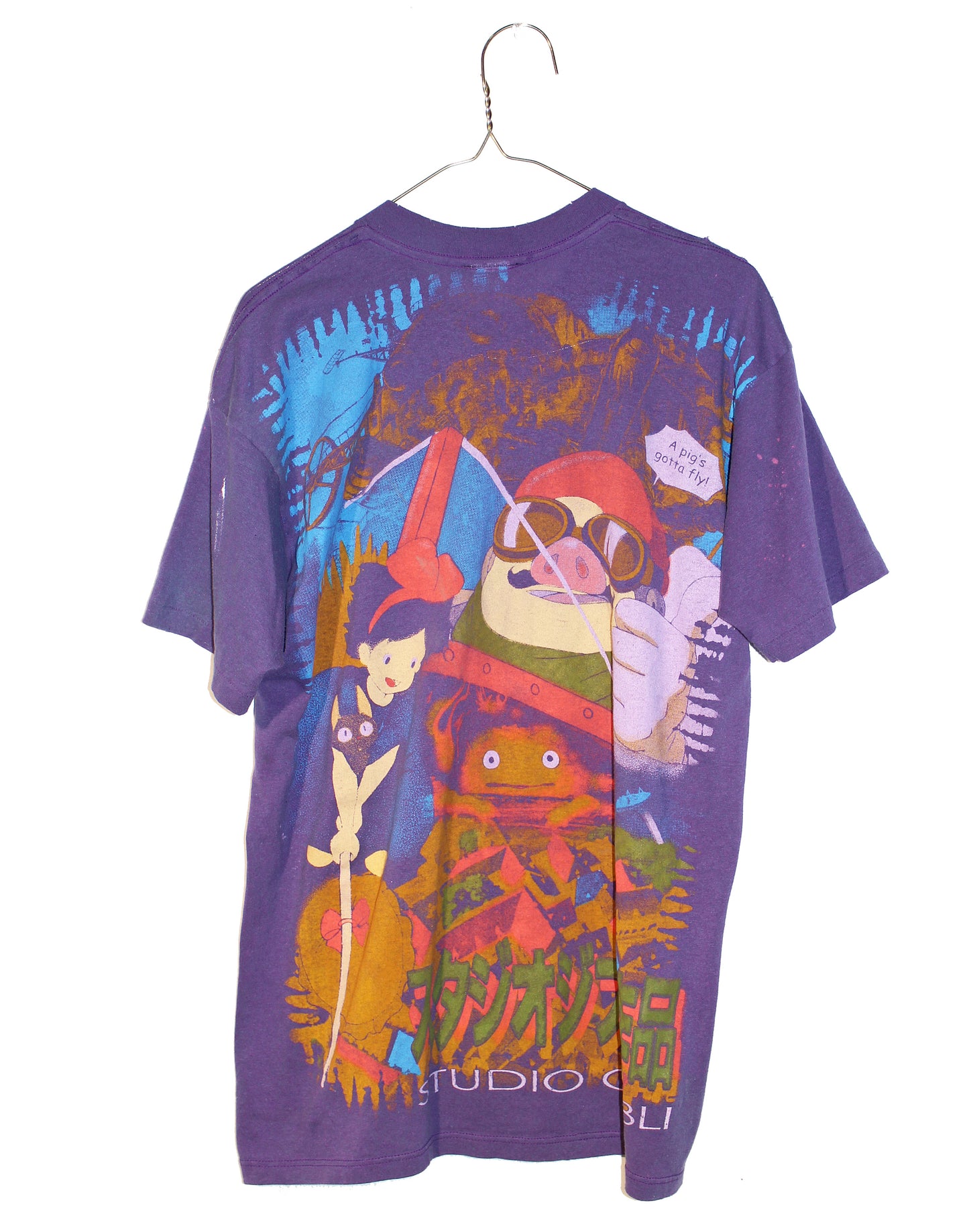 Faded Purple Ghibli Vintage Pocket Tee (L)