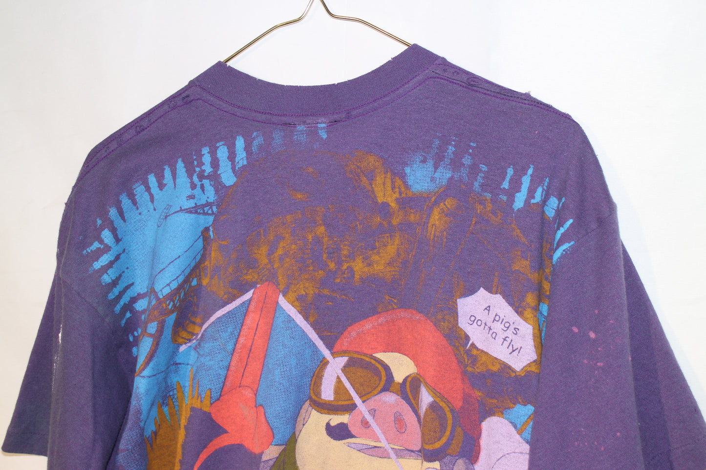 Faded Purple Ghibli Vintage Pocket Tee (L)