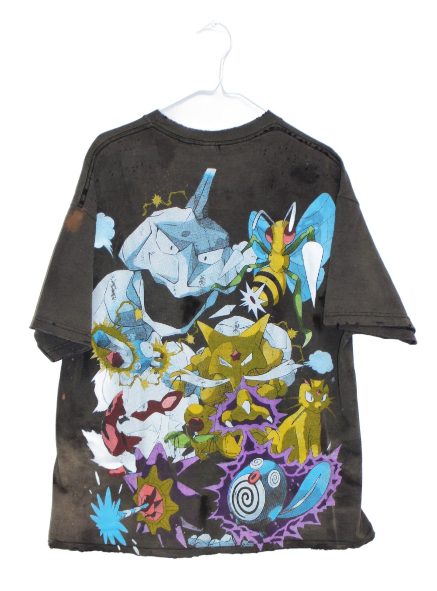 Poke Gym Friends Faded/Distressed Tee (L)