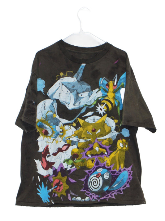 Poke Gym Friends Faded/Distressed Tee (L)