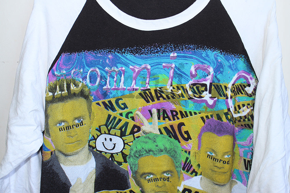 Green Day on Raglan L/S T-Shirt (XL)