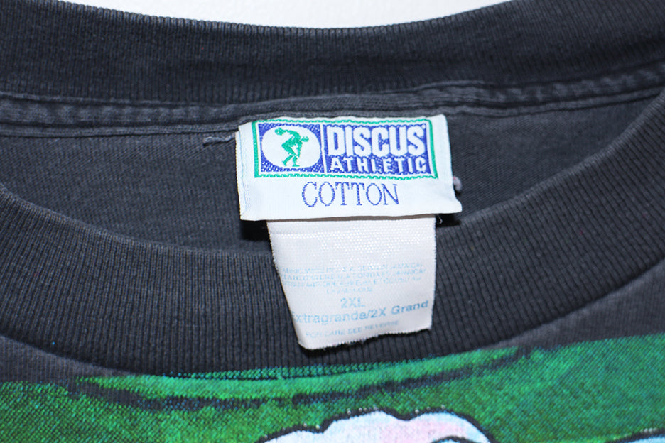 Base Set #3 on Vintage faded Discus Ath. Boxy Shirt (XXL)