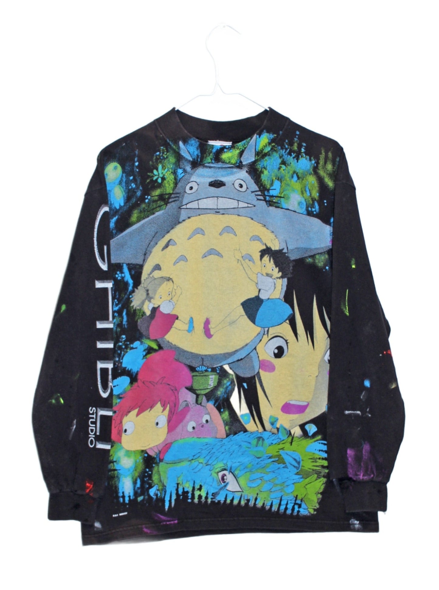 Studio Ghibli Faded/Distressed L/S Tee (M)