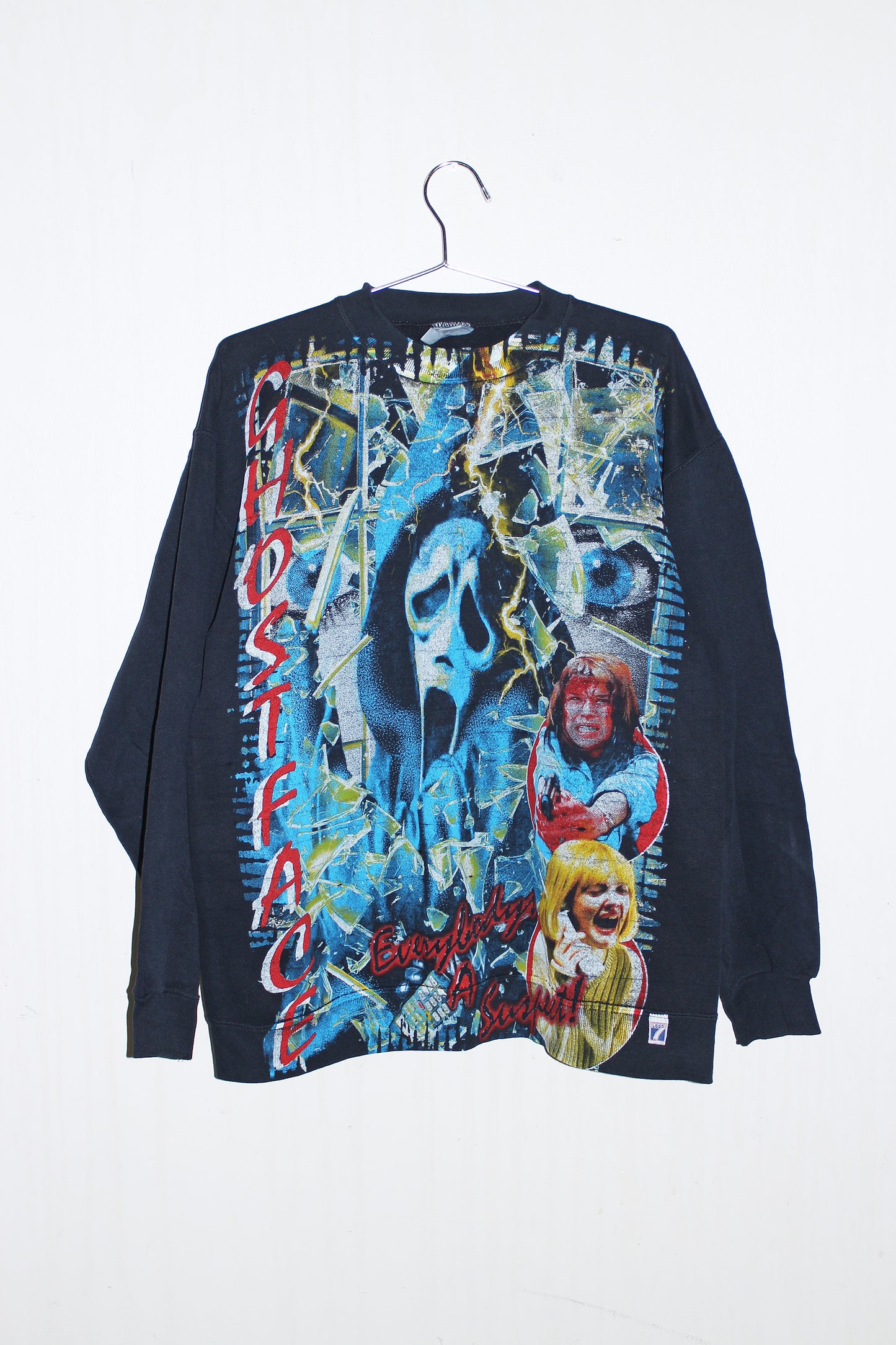 SCREAM/Ghostface on vintage pro spirit sweatshirt (XL)