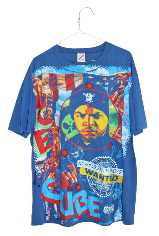 ICE CUBE on Vintage Blue Jerzees (XL)