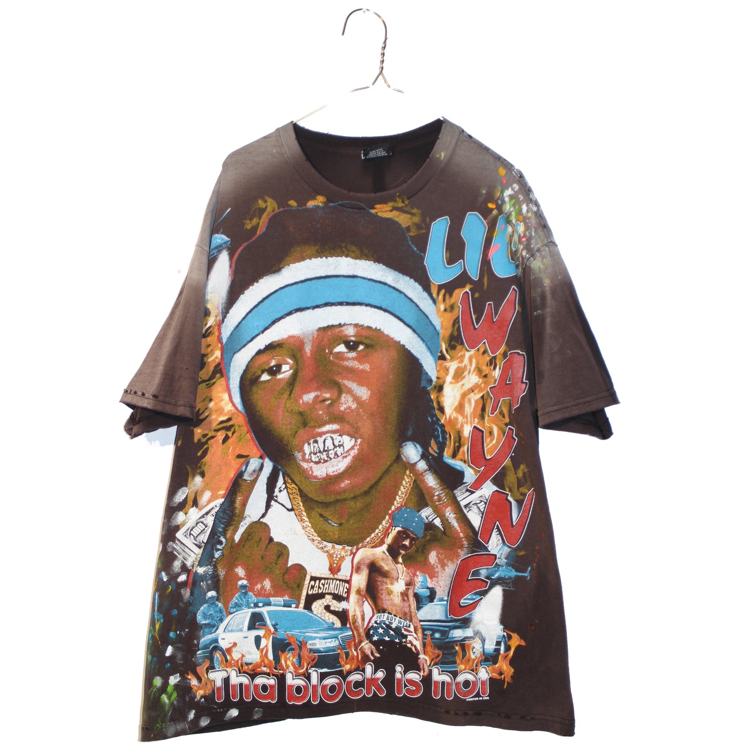 Faded Heavy Painted Lil' Wayne Tee (XL)