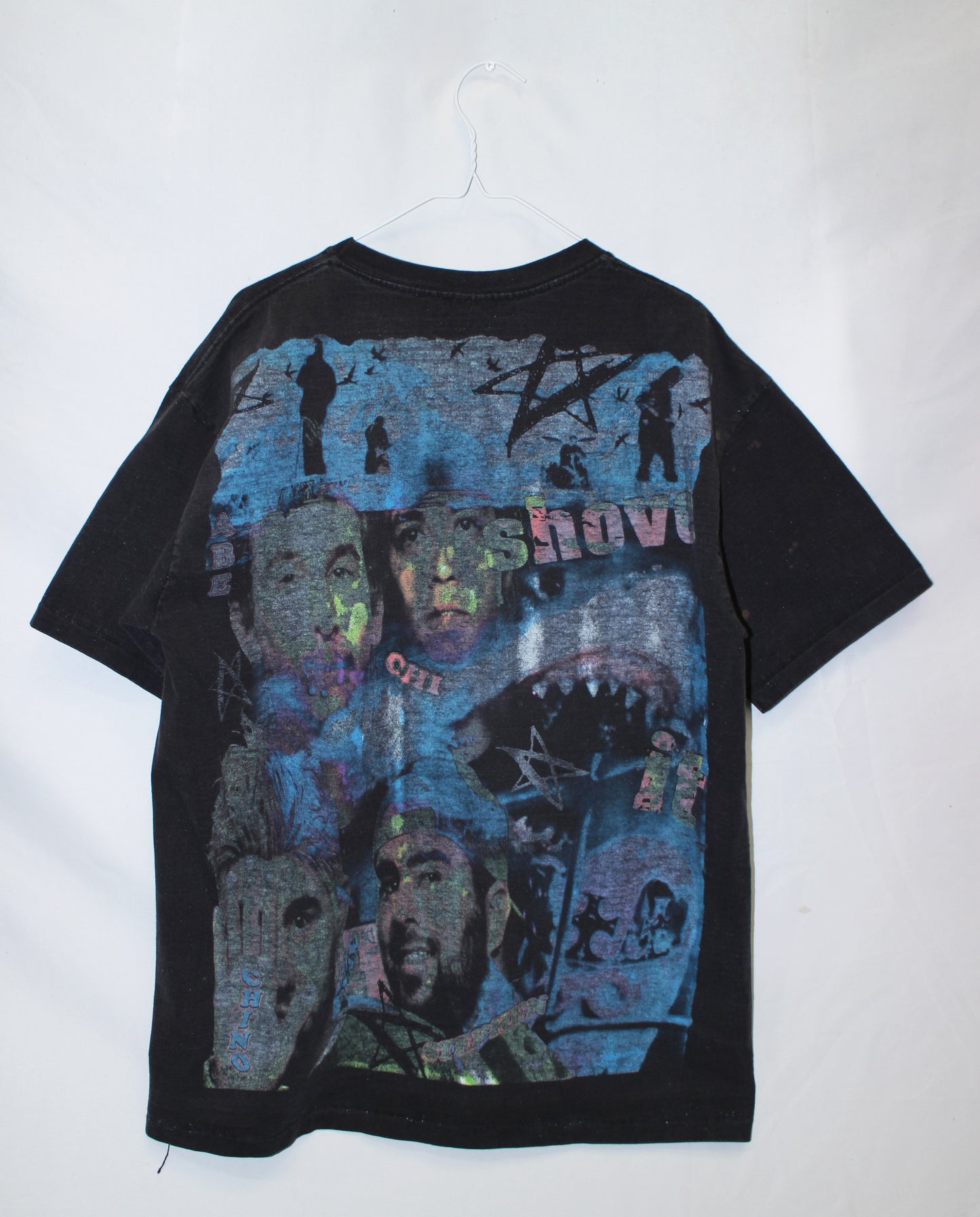 Deftones Faded/Distressed Hard Rock Blank Tee (XL)