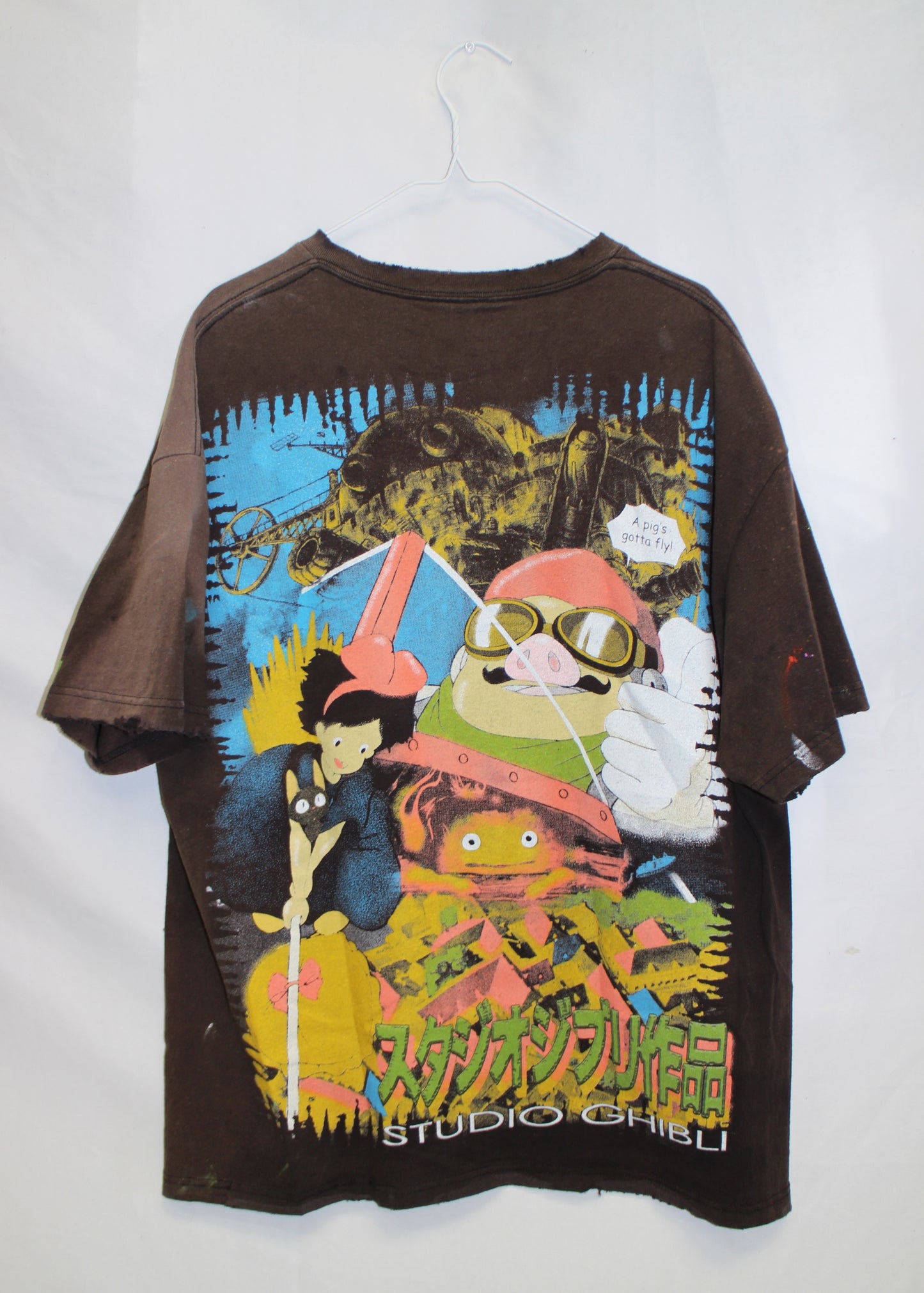 Studio Ghibli Faded/Distressed Tee (2X)