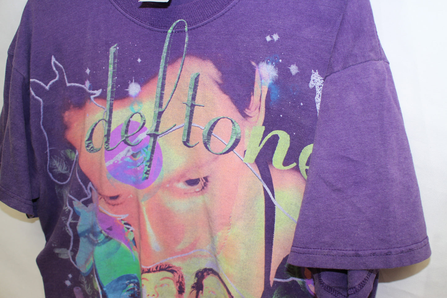 Deftones Faded/Distressed Vintage blank Tee (L)