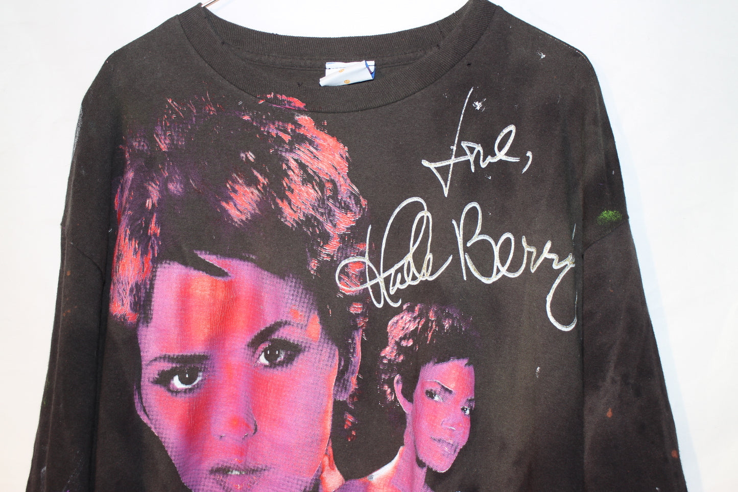 Faded/Distressed Halle longsleeve Tee (XL)