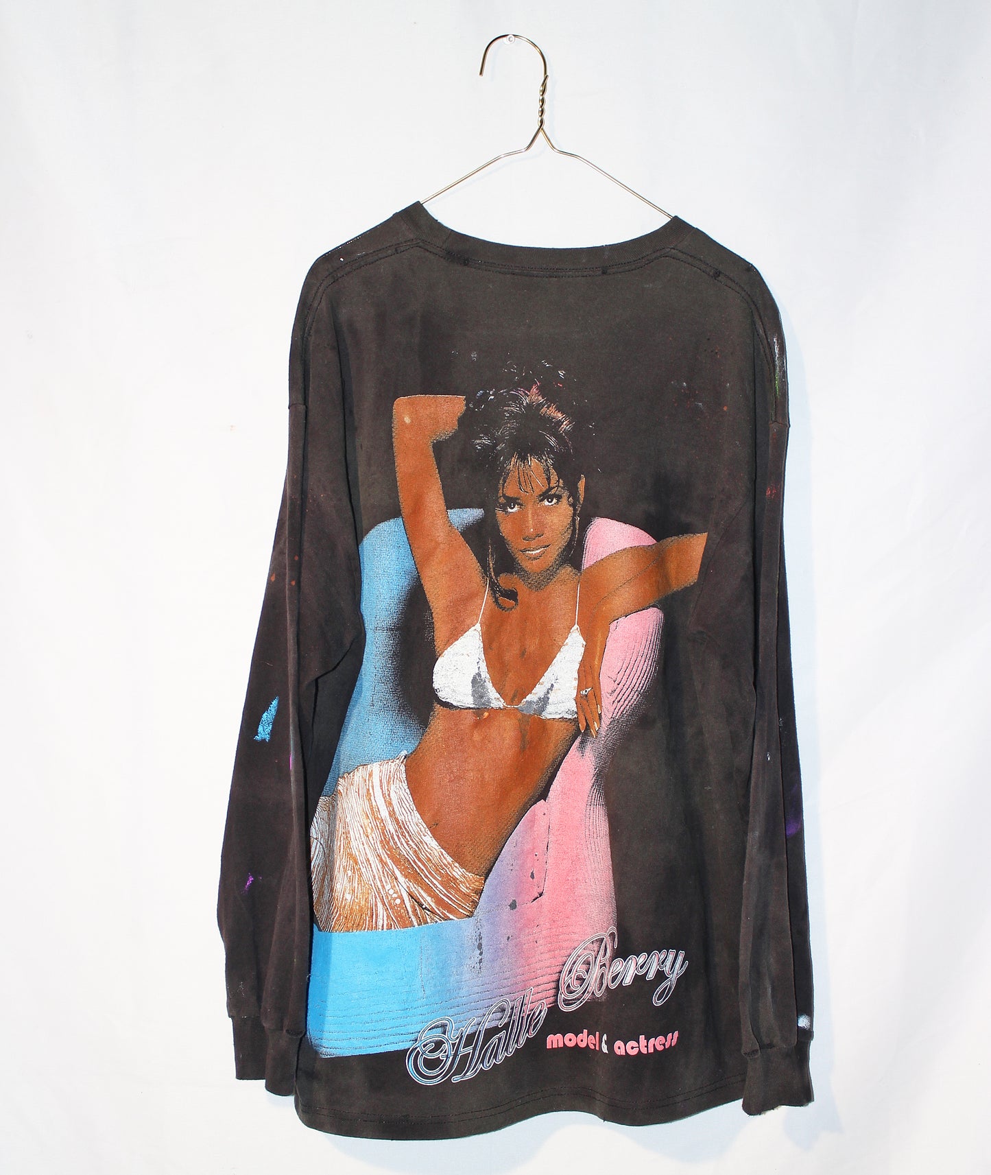 Faded/Distressed Halle longsleeve Tee (XL)