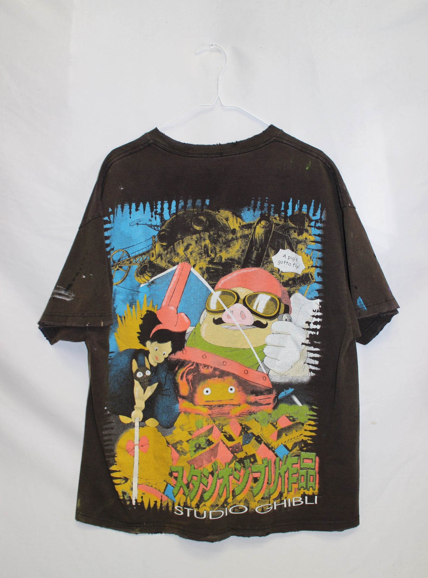 Studio Ghibli Faded/Distressed Tee (2X)