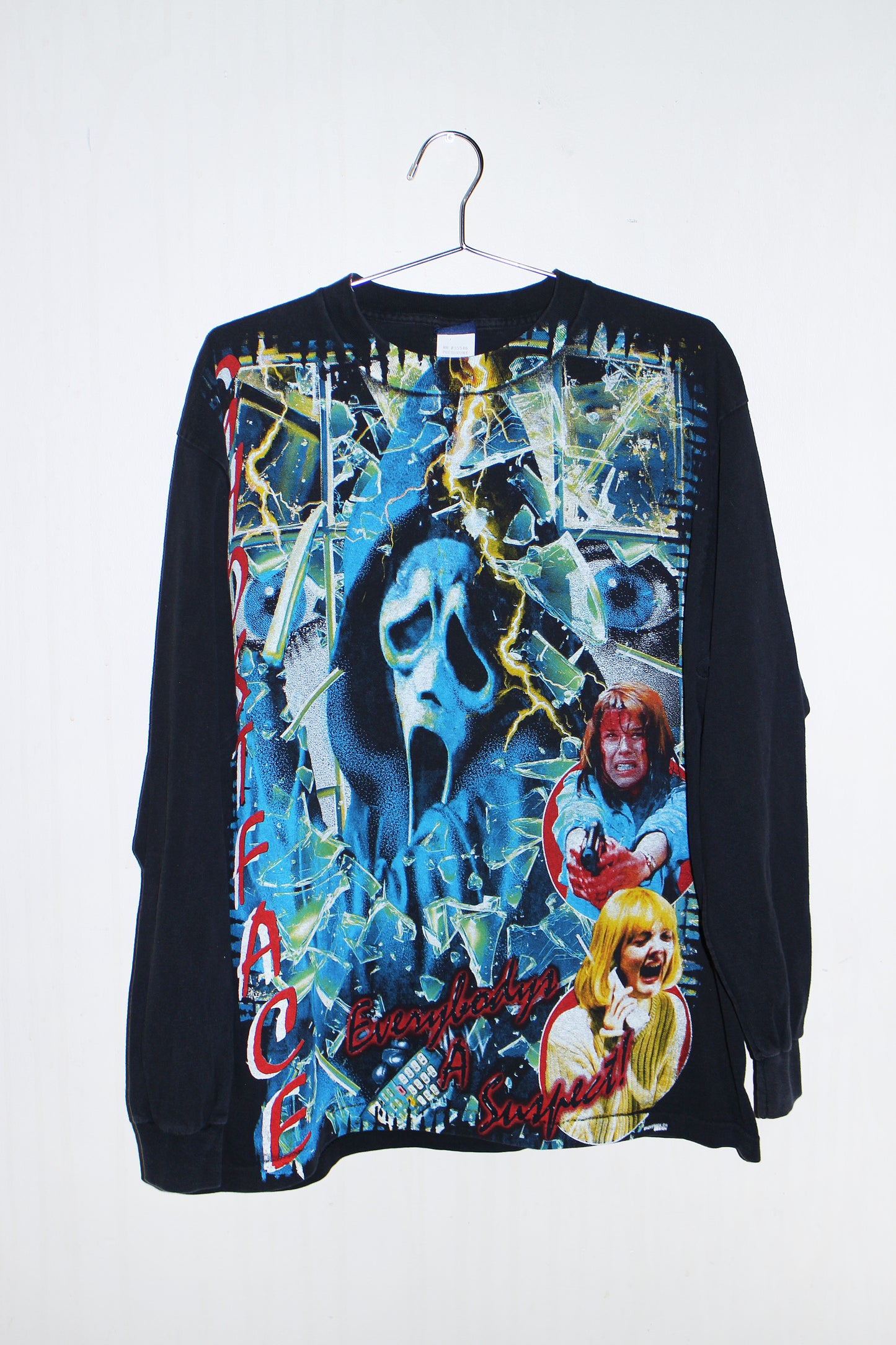 SCREAM/Ghostface on vintage honors single stitch longsleeve (XL)