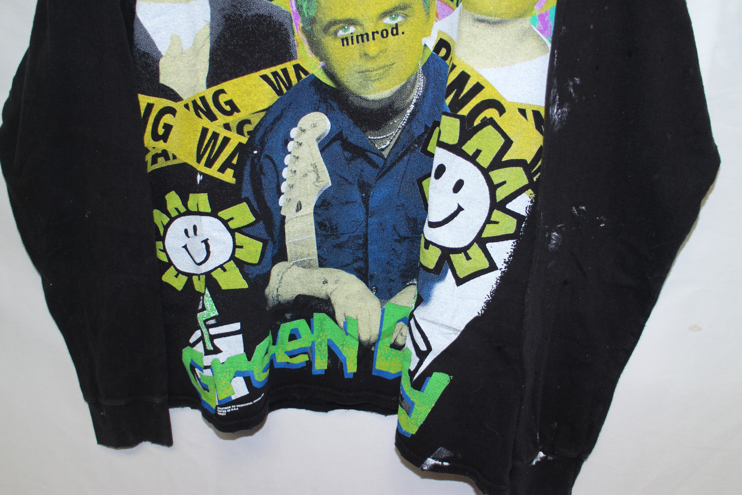 Green Day Faded/Distressed L/S Tee (L)